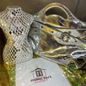 The Limited Silver Clutch